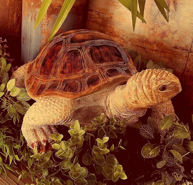 Bellaa Turtle Garden Statues Home Decor Tortoise Realistic Cute Large Animal Sculptures Gilbert Zen Garden Patio Lawn Yard Art Tanya Talia Galapagos Todd Outdoor Figurines 15 inch