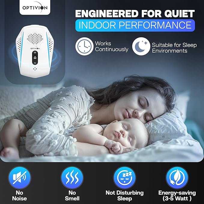 Ultrasonic Pest & Mouse Repeller, 2025 Upgraded Plug-in 6 Pack - Indoor Spider & Roach Repellent, Dust Mite Removal Plug - Indoor Pest Control for Home,Kitchen,Garage,Bedroom,Warehouse,Basement,Attic