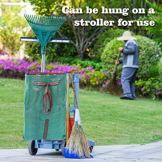 72 gallon Leaf Collector bags,4-Pack Yard Waste Bags,Large Dustpan-Type Lawn Bags, Leaf Bags for leaf vacuum Yard Debris,Grass Clippings,Collapsible Trash Can for Parties,Laundry,Camping