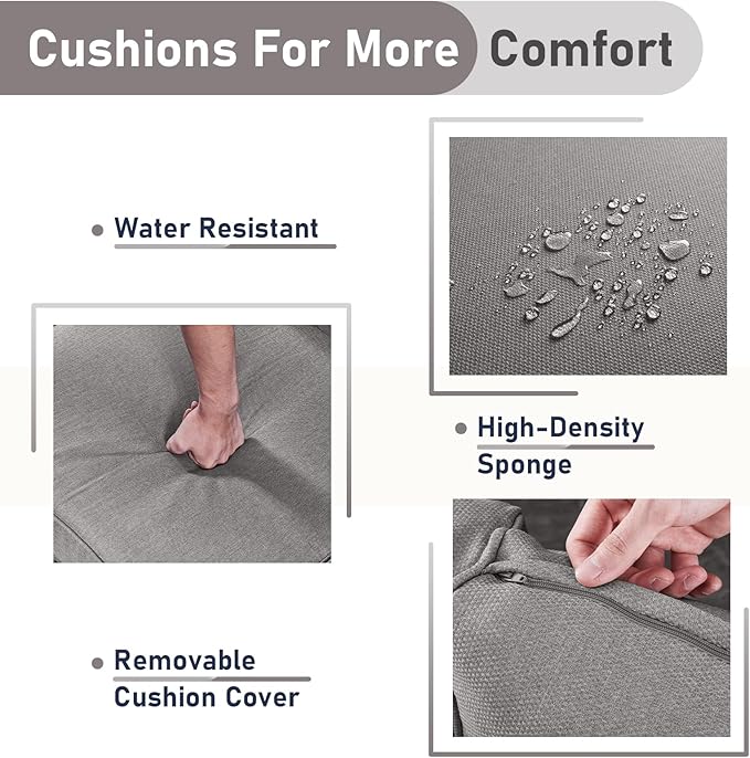 Patio Wicker Chairs Swivel Rocker,3 Pieces Patio Furniture Set with 360 Degree Wicker Swivel Rocking Chairs and Side Table for Garden,Porch,Backyard