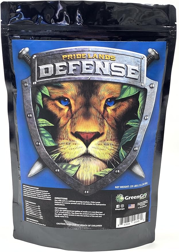 Pride Lands Defense - Organic Pest Control for Indoor & Outdoor Plants/Insect Repellent/Eliminate Mites, Gnats, Thrips, & Aphids/Safe for Pets & Children/Vegetable & Flowering Gardens, 2lb