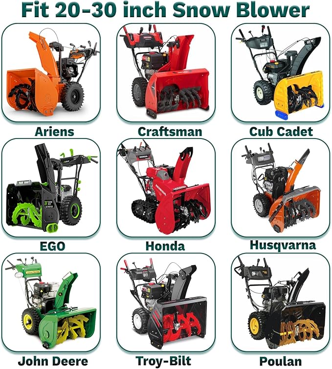 QYMOTO XL Large Snow Blower Cover, Outdoor 600D Waterproof Windproof Winter Storage Protection Fit Snow Joe, Craftsman,Poulan,Ariens,Toro Electric Snowblower Cover 24 Inch to 30 Inch 32 Inch