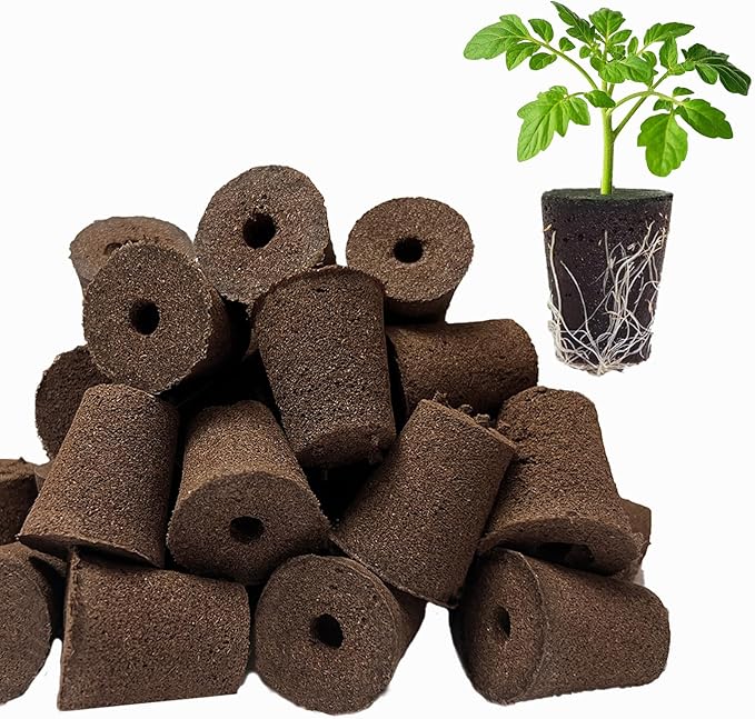 50 Pack Round hydroponic Growth Sponge, Suitable for Indoor and Outdoor hydroponic Gardens, Seed Germination, Plant Rooting, Vegetable Cultivation, Flower Arrangement