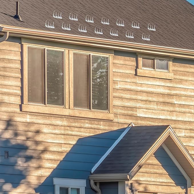 Taiyin 10 Pack Large Snow Guards for Metal Roofs 4 x 3 x 3 Inch Jumbo Ice Guard Snow Block Stops for Prevent Sliding, Without Screws or Adhesive (Clear)