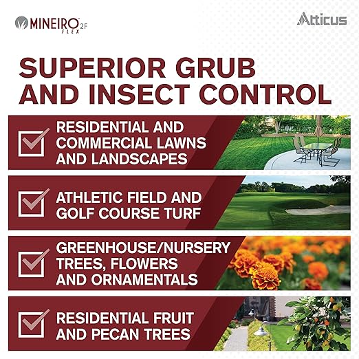 Atticus Mineiro 2F Flex Imidacloprid Systemic Insecticide (1 Gal) – Grub and Insect Control in Lawns and Landscapes