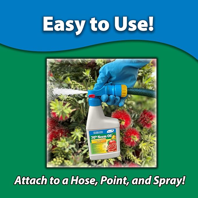 Monterey (LG6145) - 70% Neem Oil Ready-To-Spray Insecticide, Miticide, & Fungicide (16oz.)