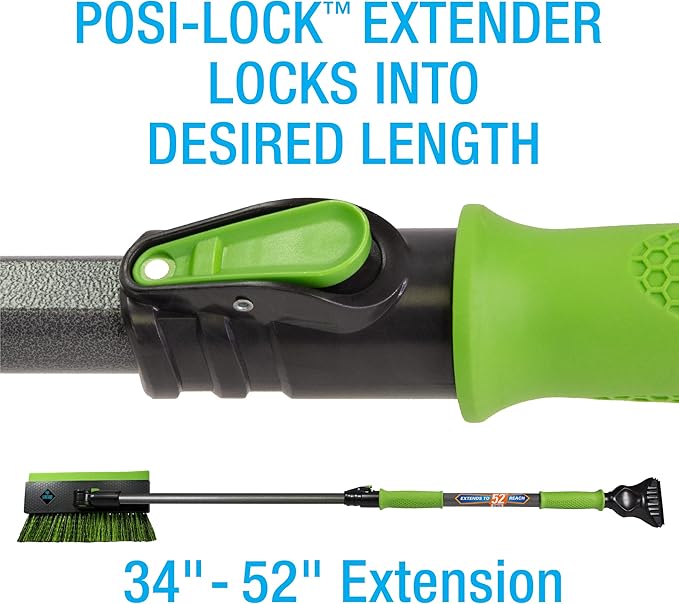 SubZero 14052 52" Avalanche Extreme Extendable Snowbroom for Cars, Trucks, SUVs