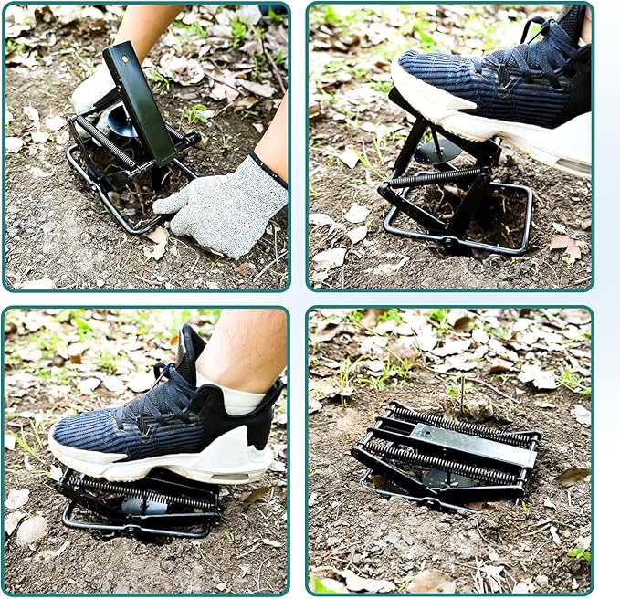 Mole Traps, Black Galvanized Steel Scissor Trap, Reusable Gopher Traps, Mole Killer, Ground Moles Trap for Lawns, 2025 Style (2 Pack)