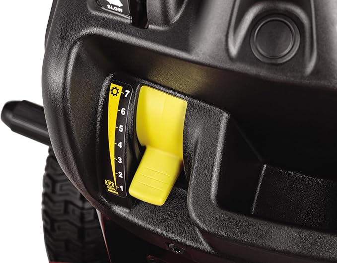 Craftsman 42" Gas Riding Lawn Mower with 17.5 HP* Briggs and Stratton Single-Cylinder Engine, Gas Lawn Tractor with 7-Speed Transmission, Red/Black