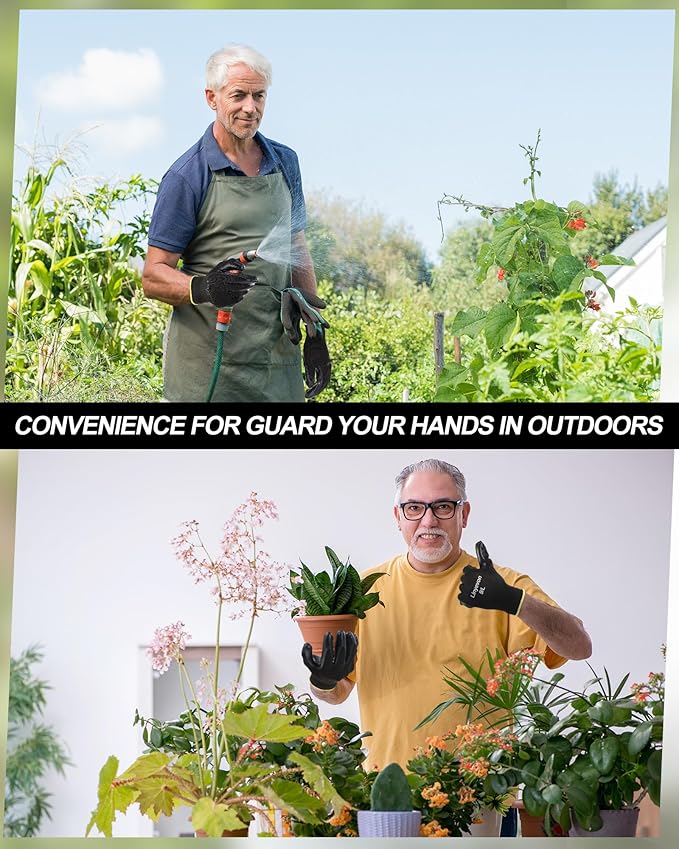 Maxcheck 54 Pairs PU Coated Gloves Bulk, Reusable Rubber Safety Gloves for Men Women Work Warehouse, Mechanic, Woodworking