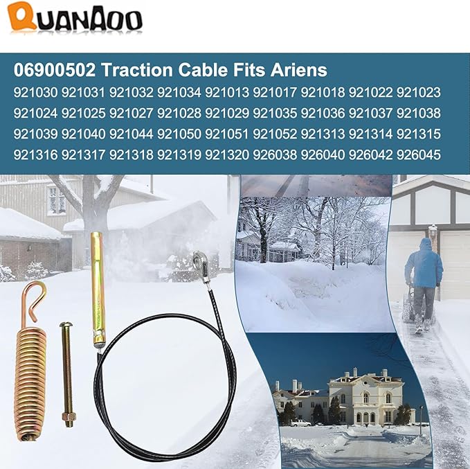 Traction Cable 06900502 for Ariens Pro Deluxe Platinum 24 28 30 32 SHO EFI RapidTrak 921030 921013 921017 921018 Snow Blowers Auger Cable