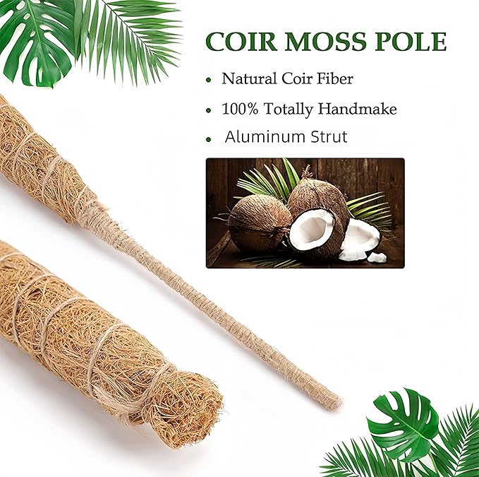 Moss Pole,48'' Moss Pole Monstera Plant Support. (2×28 Inch)