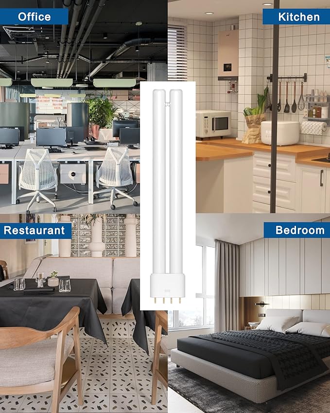 Dichroma 18W H-Shaped Bug Zapper Replacement Bulbs Compatible with 18W Indoor Outdoor Mosquito Lamps for Home with 4 Pin Base