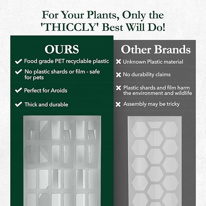 V2 Large GrowPole - Stackable Plastic Moss Poles for Climbing Plants, Monstera Plant Support-Plant Climbing Pole, DIY Plant Stick Support, Works for Philodendron and Anthuriums - 5 Pcs