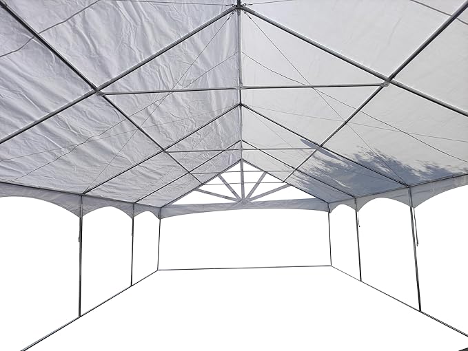 DELTA 40'x20' PVC Marquee Tents for Parties, Large Party Tent, Outdoor Wedding Tent, Heavy Duty Fire Retardard Waterproof Canopy, Carpas para Fiestas,Outdoor Event + 7 Storage Bags