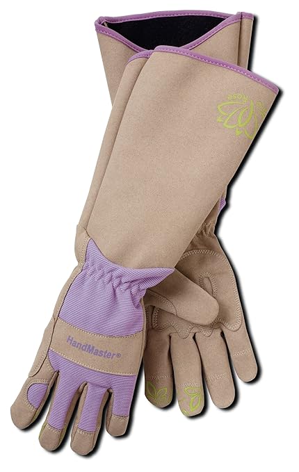 Magid Glove & Safety Professional Rose Pruning Thorn Resistant Gardening Gloves with Long Forearm Protection for Women (BE195TS) - Puncture Resistant, Small (1 Pair)