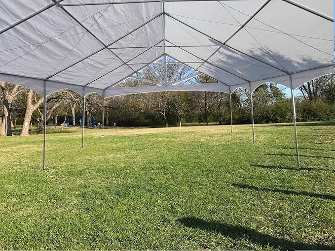 DELTA 30'x20' PE Marquee Tents for Parties, Party Tent, Carpas para Fiestas, Outdoor Wedding Tent, Heavy Duty Waterproof Canopy, Outdoor Event + Storage Bags
