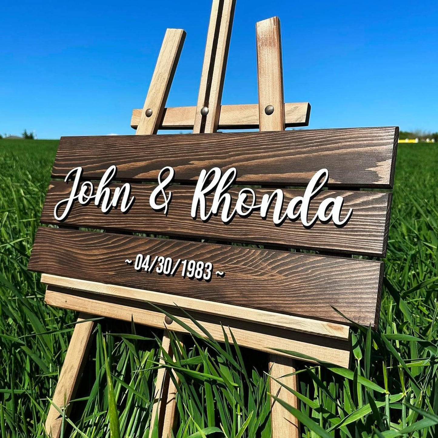 Personalized Custom Solid Wood Name Sign for Home, Office, Nursery, Wedding Gifts, Business Signs