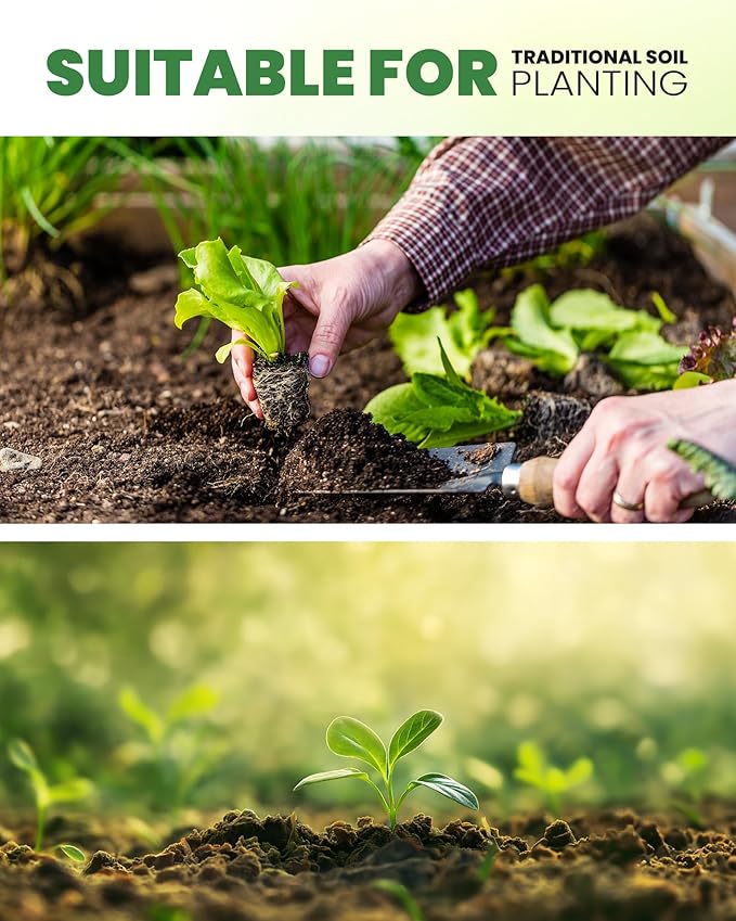 RAINPOINT 60pcs Grow Sponges for Hydroponics, Replacement Root Growth Sponges Compatible with All Indoor Gardening Systems, Seed Starter Pods for Hydroponic Indoor Garden System