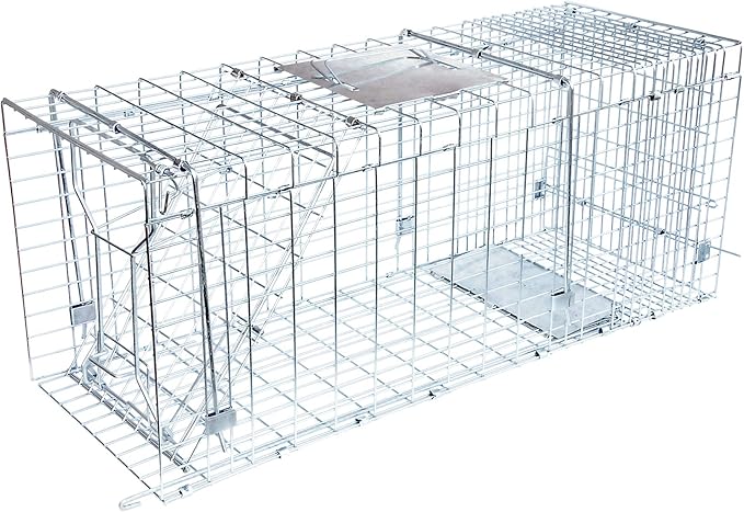 Answer Live Catch Trap for Raccoons, Groundhogs & Other Large Pests – Heavy-Duty Humane Cage Trap – Durable and Easy-to-Use Wildlife Control Solution