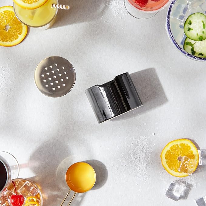 RSVP Reusable Ceramic Fruit Fly Trap for Indoors – Kitchen Fly Catcher Jar with Stainless Steel Vent Lid, Eco-Friendly & Dishwasher Safe Design, Uses Natural Vinegar Bait (Black)