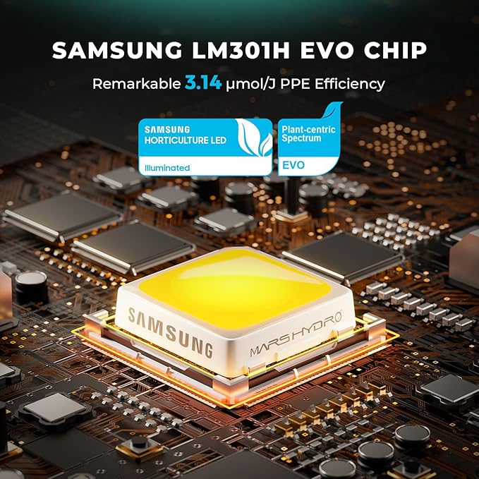 MARS HYDRO 3x3 Smart Grow Tent Kit Complete System,150W FC1500 Samsung LM301H Grow Light,App Dimming Control,1680D High Reflective Mylar,with Smart WiFi App Control Ventilation System,10 Speed Fan