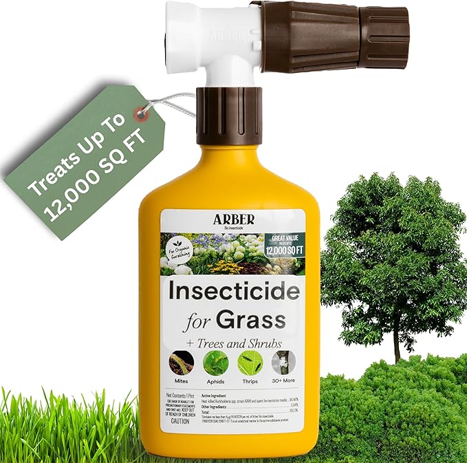 Arber Organic Liquid Concentrate for Indoor and House Plants | Natural Gardening (RTS Insecticide Lawn, Tree & Shrub)