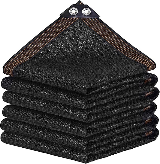 winemana Black Shade Cloth 70%, 8x20 FT Mesh Tarp - Garden Shade for Greenhouse, Patio, Vegetables, Plants Cover and Chicken Coops, Sun Shade Net for Outdoor Protection with Reinforced Grommets