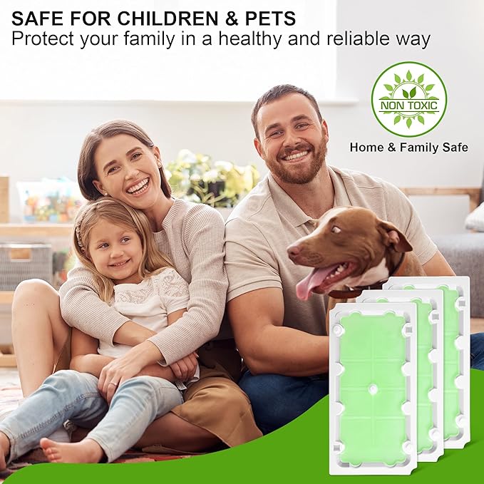 Qualirey 10 Pack Mouse Glue Trap, Super Sticky Traps for Mice and Rats, Pre-Scented, Non-Toxic Mouse Glue Boards, Rodent Sticky Pads Indoor for Home, Easy to Use, Pet Safe Pest Control