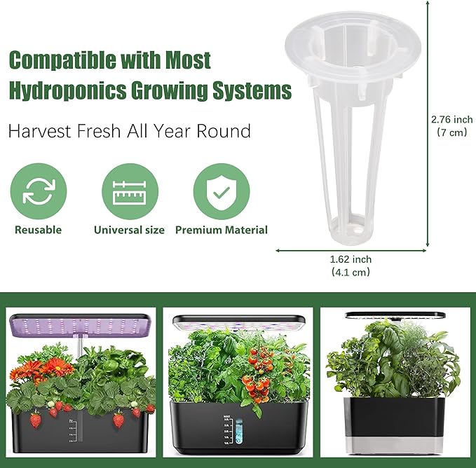 Mint Seed Pods for All Hydroponics Growing Systems, 12 Pods Herb Kit with Seeds of Peppermint, Grow Your Own Herb Garden at Home