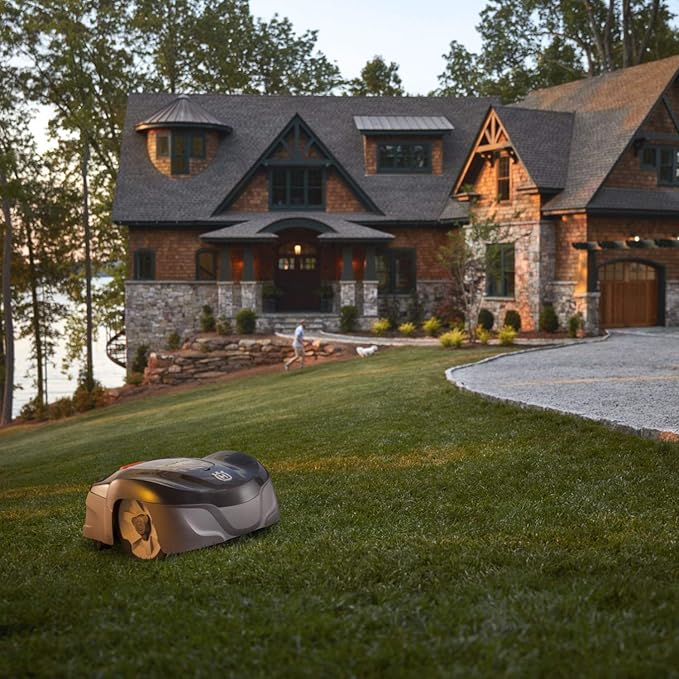 Husqvarna Automower 115H 4G Robotic Lawn Mower with Patented Guidance System, Automatic Lawn Mower with Self Installation and Ultra-Quiet Smart Mowing Technology for Small to Medium Yards (0.4 Acre)