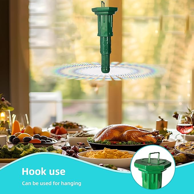 4pack Food Fan for indoor Meals,Portable Fan For Restaurant,Party,Picnic,Outdoor Dinner(Green)