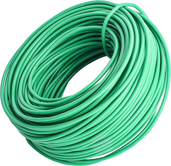 YMHB 120 Feet Green Soft Twist Tie Tomato Plant Tie, Garden Wire Green Twist Garden Ties for Supporting Plants and Home Organizing