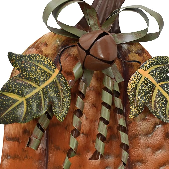 Metal Pumpkin Garden Stakes - Autumn Decorative Yard Signs - Indoor Outdoor Plant Flower Stake Fall Lawn Ornaments Pumpkin Decoration for Harvest Halloween (20")