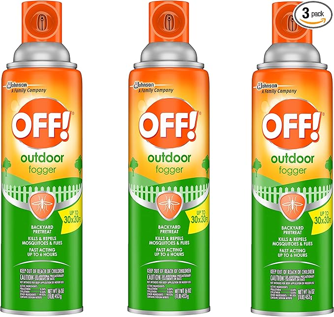 OFF! Wooden Backyard Pretreat Outdoor Fogger, 16 Ounces - 3 Pack