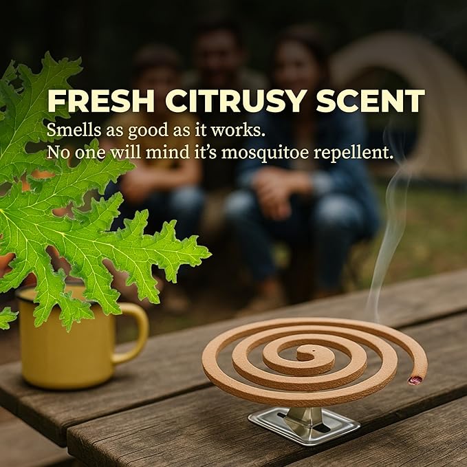 KING Mosquito Coils – Hawaii’s Most Trusted Citronella Protection – Each Coil Provides Up to 8 Hours of Protection (60 Coils)