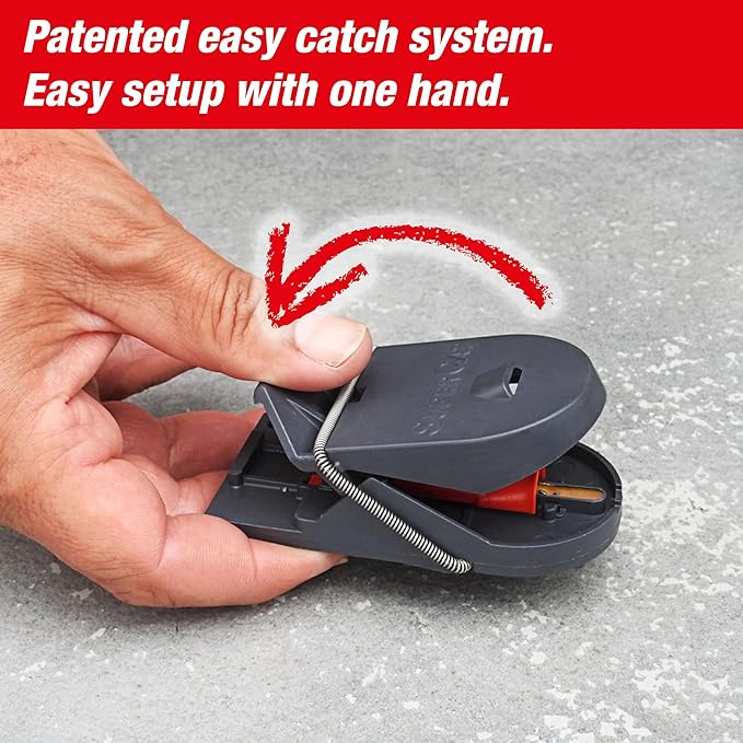 SWISSINNO Mousetraps & Mice Trap for Home - PRO SuperCat - 2 Traps – Pre-Baited Snap Traps with Precision Trigger – Instant Catch & Kill – Indoor & Outdoor Use – Easy Set No-Touch Disposal