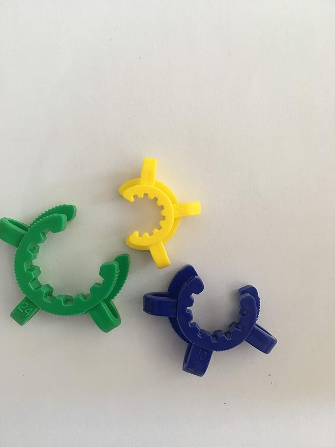 12 pcs Keck Clips Ground Joints #24, Standard Taper POM for Joints 24/29 and 24/40