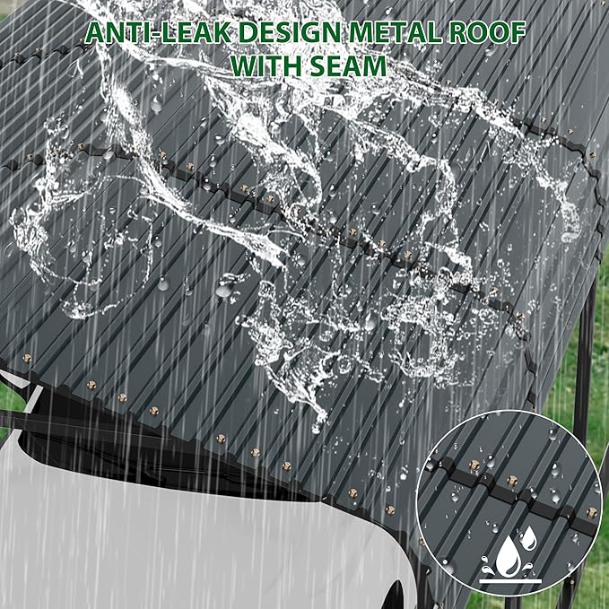 12' x 20' x 8.5' Heavy Duty Metal Carport with Galvanized Steel Roof, Steel Carport Kits Outdoor with Metal Roof, Galvanized Car Shelter for Tractors, Pickup, Boat, Car