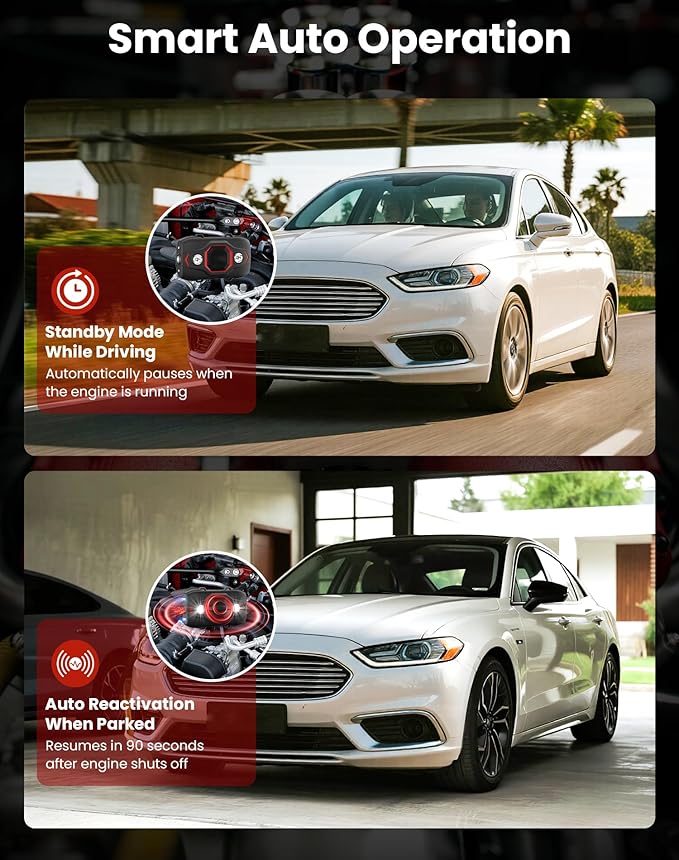 2 Pack Ultrasonic Rodent Repellent for Car Engines, Under Hood Mouse Repellent with 4 LED Strobe Lights, USB Powered, Keep Rats, Mice and Squirrels Away from Vehicles, RVs, Garages, Attics (2, Black)