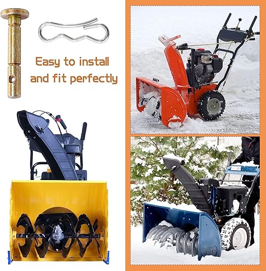 Biggun 10 Sets of Shear Pins & Cotter Pins for Snowblower - 738-04124 and 714-04040 Replacement Shear Pin Kits Compatible with MTD Craftsman Cub Cadet Troy Bilt Snowblowers
