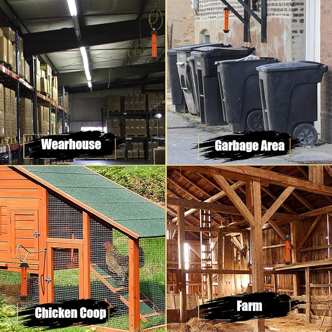 W4W, Jumbo Fly Stick- Super Sticky Fly Trap, Bugs Flies & Insects (3 Traps Included)-[3 Pack]