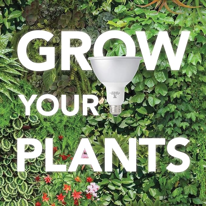 NorbBOTANIC Premium LED Grow Light, Full Spectrum PAR38 Bulb, 1350 Lumens, Energy-Efficient, Sun-Spectrum Mimics Sunlight, White Light, Perfect for Indoor Plants, Herbs, Tropical Plants, 16W 30 Degree