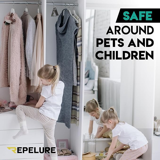 Premium Moth Traps for Clothes - Strongest Luring and Stickiest Closet Moths Traps - Killer Indoor Repellent for Closets (6 Pack)