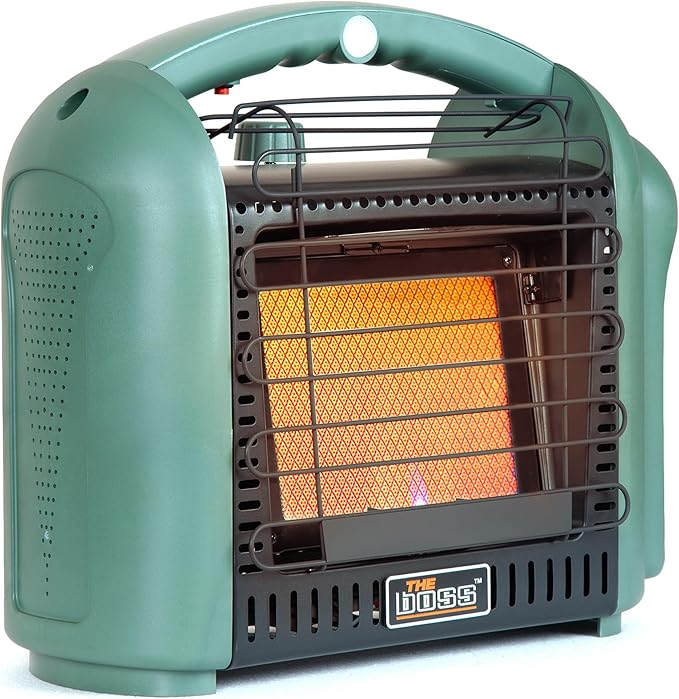 THE BOSS 12,000 BTU Propane Heater Indoor Outdoor Portable Heater Camping Propane Space Heater Outdoor