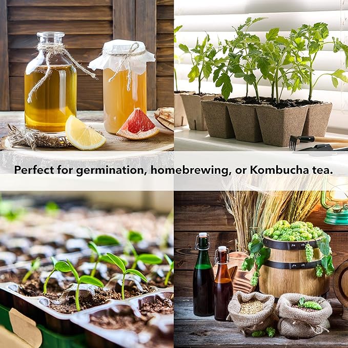 BN-LINK Seedling Heat Mat Warm Hydroponic Heating Pad Waterproof 20" x 20.75" for Seed Starting Greenhouse and Germination, 2 Pack