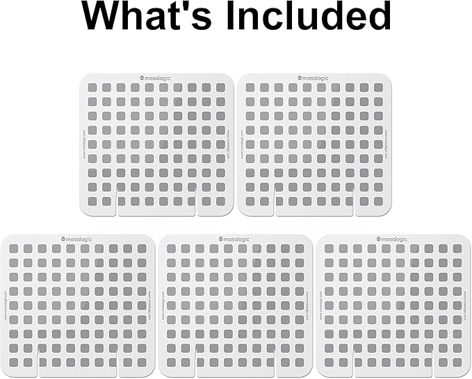 Mosalogic Updated Fly Trap Refills Sticky Card Replacement Glue Cards for Flying Insect Trap indoor-5pack (No Device)