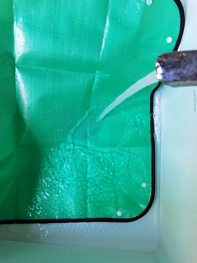 RESTCLOUD Indoor Plant Repotting Mat Potting Tray, Poo Poo Platter for Butterfly Cage, 19.6 x 19.6 Inches, Green, Set of 2 (26 x 26 Inches Set of 2)