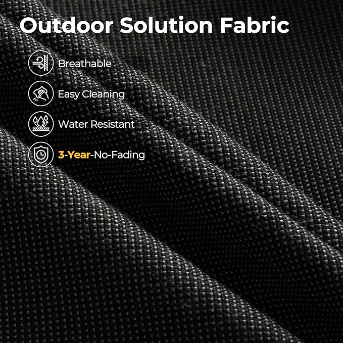 HOOOWOOO Outdoor Sectional Patio Furniture Set,6 Pieces Wicker Conversation Sets L Shaped Couch,Extra Deep Out Door Sofa Outside Furniture,Black