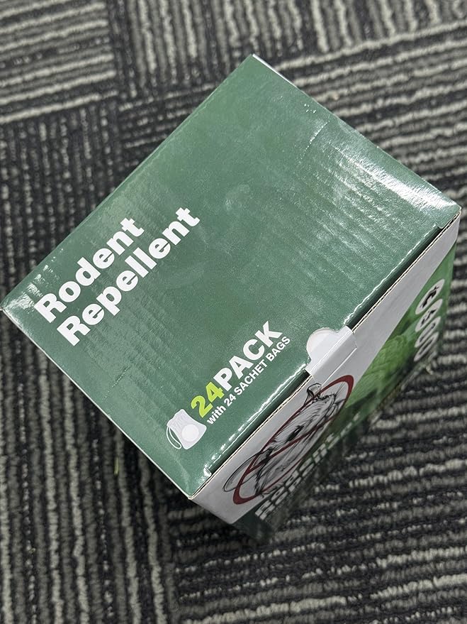 24 Pack Peppermint Mouse Repellent, Effective Against Mice, Rats and Pests, Safe for Pets and Families, Indoor and Outdoor Use